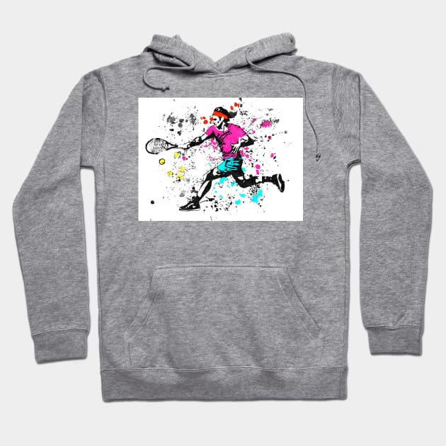 Federer Splash of Colors Hoodie by danieljanda